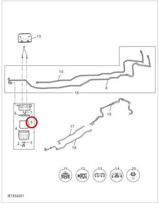 SAIC MAXUS G10 G20 V80 V90 T60 T90 D90 brandstoffilterelement met OEM NO c00112937