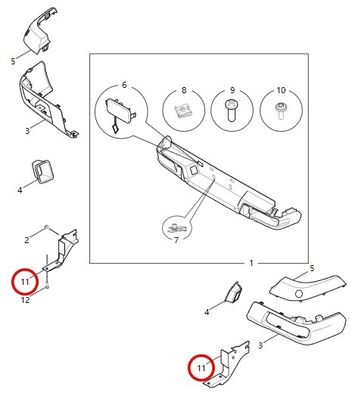 IJzeren achterbumperbeugel voor T60/T70/T90/T90EV C00062213 Duurzaam en lichtgewicht