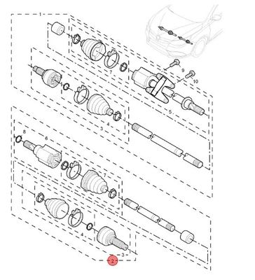 Auto-onderdelen kogellager OE 10163431 voor MG 5/MG5-17/MG-GT/Roewe 350 Auto onderdelen
