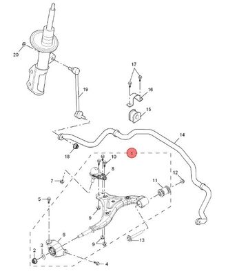 Voorste linker onderste bedieningsarm voor MG GS/HS en Roewe RX5 10181066