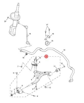 MG gs 10181065 Auto Chassis Parts rechter voorste onderste bediening arm met beste