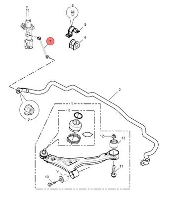 IJzeren voorste stabilisatorstaaf voor MG5/Roewe 350 50016116 in voertuigophangingssysteem