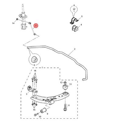 Scap Car Auto Spare Parts Suspension System Stabilisator Bar Link voor MG3/MG3-14/MG3-16 30003601