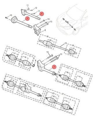 Voorwiel stuuraskolom voor Mg Gs 10108295 Auto Auto onderdelen door Universal Car Make